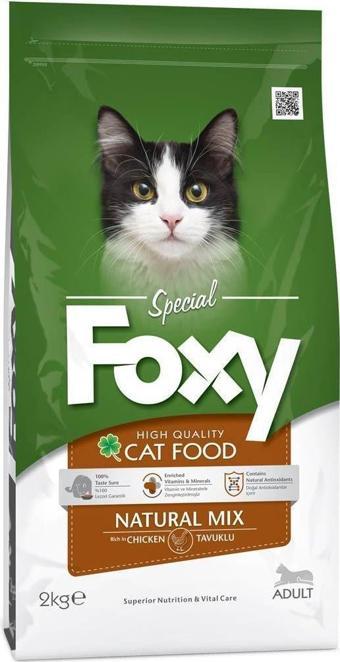 Foxy 30/15 Natural Mix Tavuk Etli Kedi Maması 2 Kg