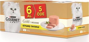 Gourmet Gold Kıyılmış Tavuklu Kedi Konservesi 6 Al 5 Öde 6x85 gr.