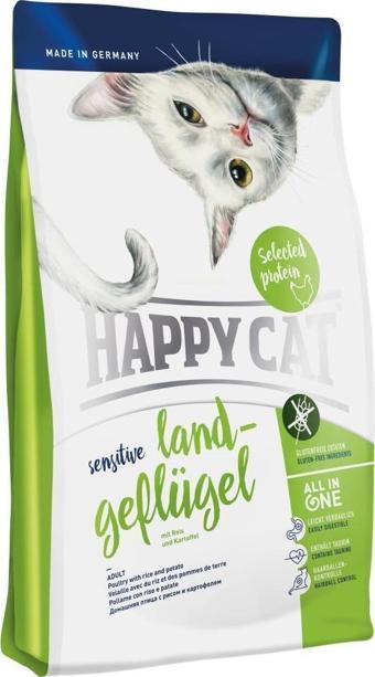 Happy Cat Grainfree Sensitive Land Geflugel Kedi Maması 4 Kg