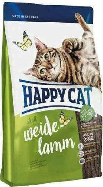 Happy Cat Weide Lamm Kuzu Etli Yetişkin Kedi Maması 4 Kg