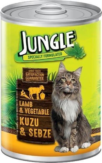 Jungle Kuzu Etli-Sebzeli Kedi Konserve 415 gr