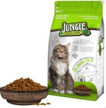 Jungle Tavuklu Balıklı Kedi Maması 1,5 kg