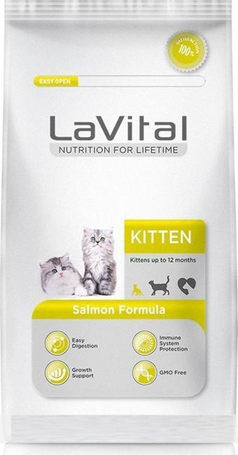 LaVital Kitten Somonlu Yavru Kedi Maması 1.5 kg