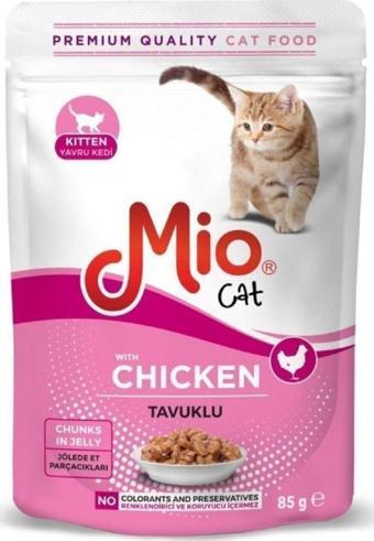 Mio Pouch Tavuk Etli Yavru Kedi Konservesi 85 Gr