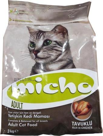 Micho Adult Cat Tavuklu Hamsi ve Pirinç  Kedi Maması 3 kg