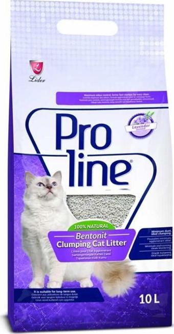 Proline Lavanta Kokulu Bentonit Kedi Kumu 10 Lt