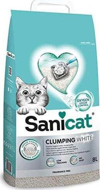 Sanicat Clumping White Kedi Kumu 8 Lt