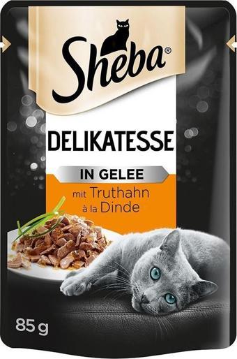 Sheba Pouch Hindili Yetişkin Kedi Konservesi 85gr