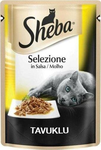 Sheba Pouch Tavuklu Yetişkin Kedi Konservesi 85gr