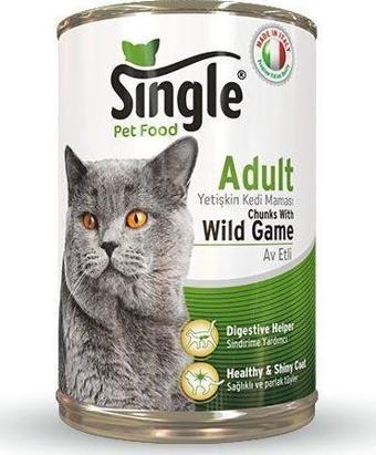 Single Av Hayvanlı Kedi Konservesi 415 gr