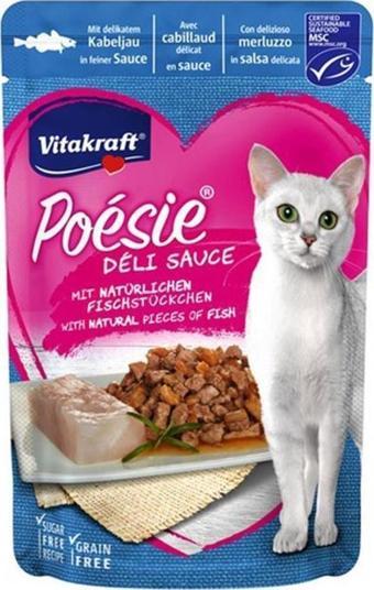 Vitakraft Poesie Pauch Morina Balıklı Kedi Yaş Mama 85 Gr