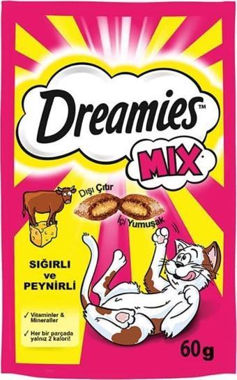 Dreamies Kedi Ödül Mix Sığır Etli Tavuklu Ve Peynirli 60 gr