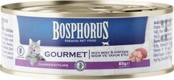 Bosphorus Gurme (Sığır Ve Tavuk Etli) Tahılsız Kedi Konservesi 85 Gr