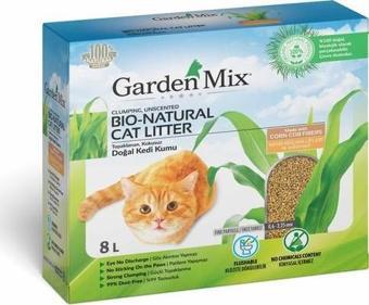 Garden Mix Topaklanan Mısır Koçanı Lifli Kedi Kumu 8 Lt.