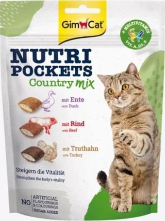 GimCat Nutripockets Kedi Ödülü Country Mix 150 Gr