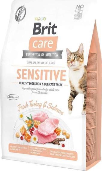 Brit Care Sensitive Hindi ve Somon Etli Hassas Tahılsız Kedi Maması 2 Kg