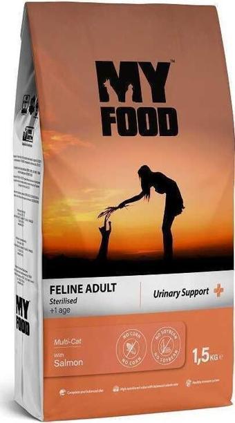 My Food Somonlu Kısırlaştırılmış Yetişkin Kedi Maması Urinary Support 1,5 Kg