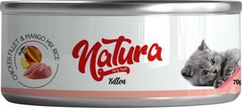 Natura Tavuk Fileto&Mango, Jöle Pirinçli Yavru Kedi Konservesi 70 Gr