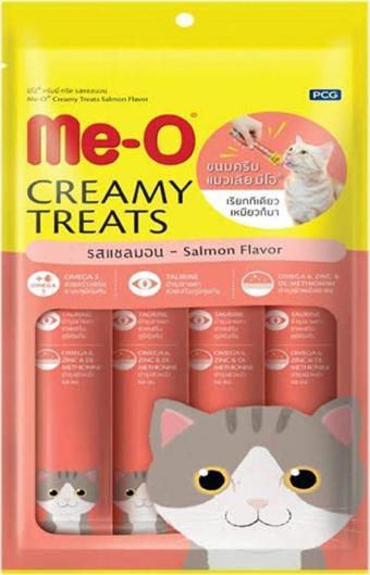 Me-O Creamy Treats Somonlu Kedi Ödül Maması 15 gr X 4