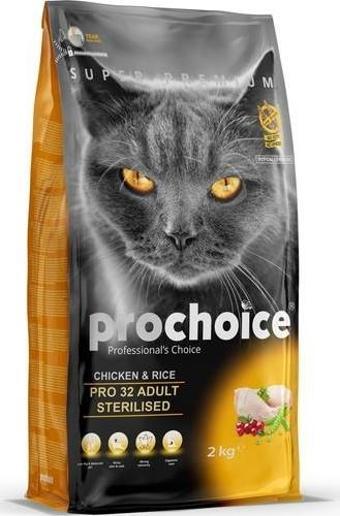 ProChoice Pro 32 Sterilised Tavuklu Kısır Kedi Maması 2 kg