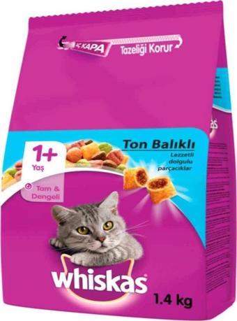 Whiskas Ton Balıklı Sebzeli Kuru Kedi Maması 1,4 Kg