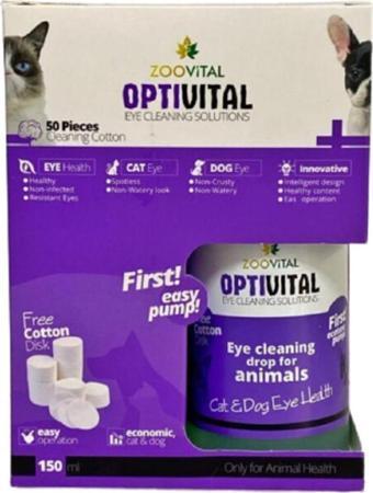 Zoovital Optivital Eye Kedi ve Köpek Göz Temizleme Solüsyonu 150 Ml