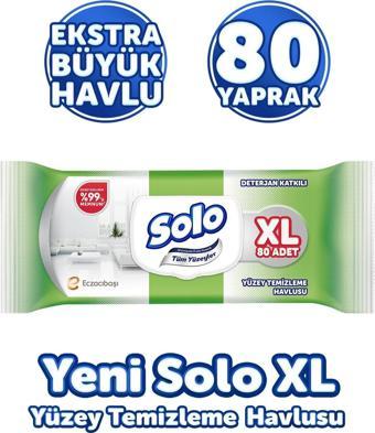 Solo Tüm Yüzeyler Islak Temizleme Havlusu XL 80 Yaprak