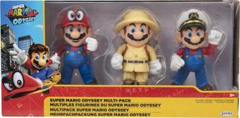 Jakks Pacific Nintendo Super Mario Mario Odyssey Figür Set Lisanslı 3lü Paket 10 Cm