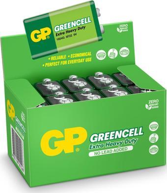 GP Greencell 1604G 10'lu 9 V Çinko Pil