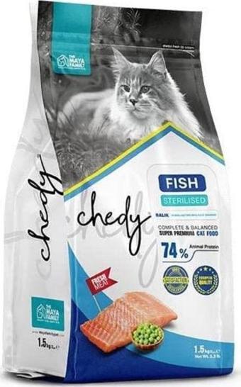 Chedy Sterilised Somunlu Kısırlaştırılmış Kedi Maması 1,5 Kg