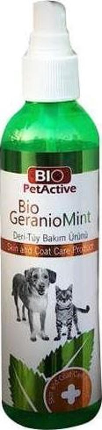 Bio PetActive Geranio Mint Kedi ve Köpek Deri ve Tüy Bakım Spray 100 ML