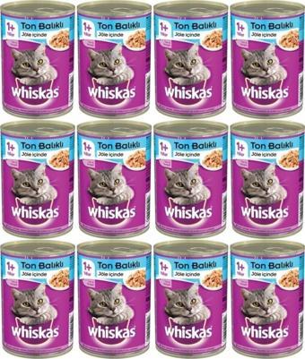 Whiskas Konserve Kedi Maması Ton Balıklı 400 Gr X 12 Adet