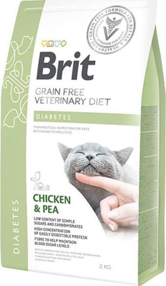 Brit Veterinary Diet Diabetes Diyabet Hastalığı olan Kediler için Tahılsız Kedi Maması 2 kg