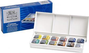 Winsor & Newton Cotman 12 Renk Cep Tipi (yarım Boy) Tablet Sulu Boya