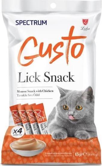 Spectrum Gusto Lick Snack Tavuk 4x15gr