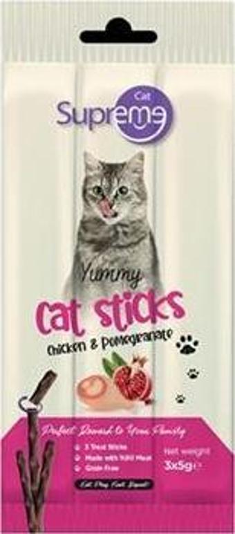 Supreme Cat Sticks Tavuklu Narlı Kedi Ödül 3*5 Gr