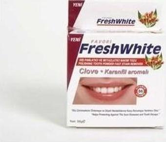 Fresh White Diş Paarlatıcı Toz Karanfi Aromalı 50g