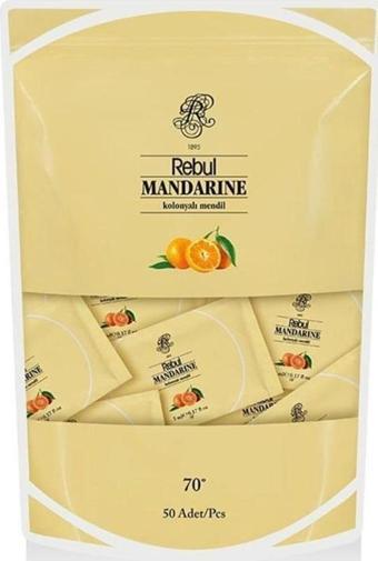 Rebul Kolonyalı Mendil Mandarine Poset 50 li