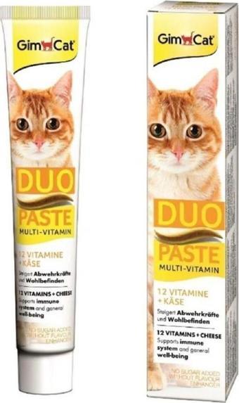 Gimcat Multi Vitamin 12 Vitaminli Peynirli Kedi Macunu 50 gr