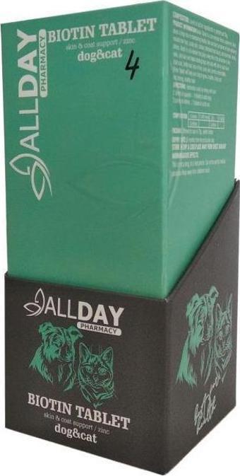 AllDay 4 Biotin Kedi Ve köpekler İçin Tablet 75 gr