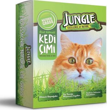 Jungle Kedi Çimi Kutulu (Fileli)