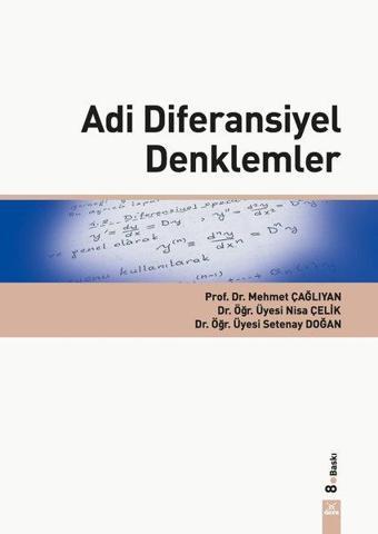 Adi Diferensiyel Denklemler - Dora Yayıncılık