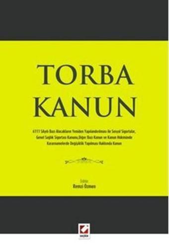 Torba Kanun - Remzi Özmen - Seçkin Yayıncılık