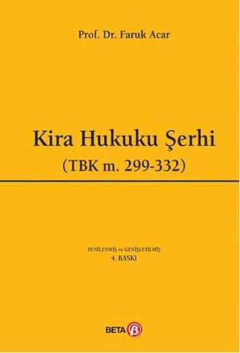 Kira Hukuku Şerhi - Faruk Acar - Beta Yayınları