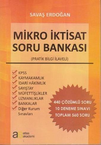 Mikro İktisat Soru Bankası - Savaş Erdoğan - Atlas Akademi Yayınları