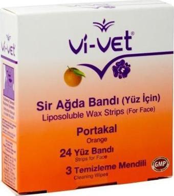 Vi-Vet Yüz İçin Sir Ağda Bandı Portakallı 24'lü 1 Adet