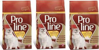 Proline Adult Cat Chicken Tavuklu Yetişkin Kedi Maması 1,5 Kg 3'lü Set