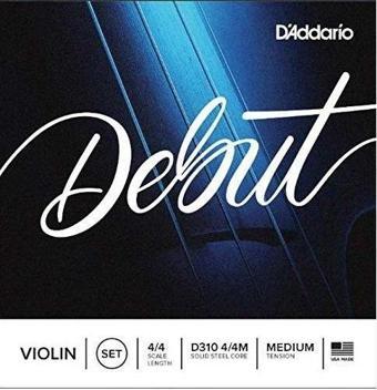 D'Addario D310 4/4 Keman Teli - Tam Takım Violin String - Medium