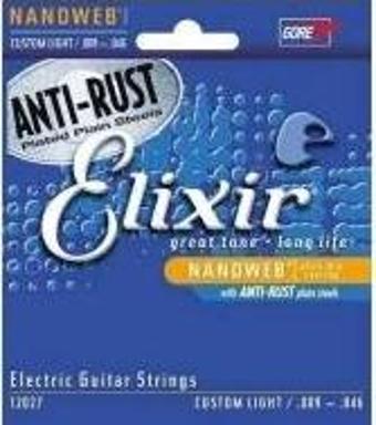 Elixir 12027 Nanoweb Custom Light Elektro Gitar   Teli 9-46