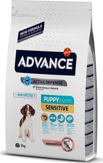 Advance Puppy Sensitive Somonlu Hassas Yavru Köpek Maması 3 Kg